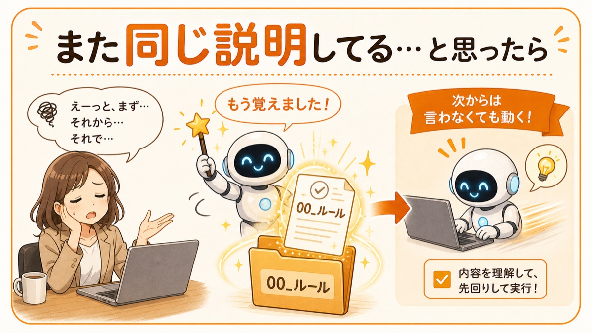 また同じ説明してる…と思ったら